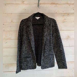 Northern Reflections | Grey Wool Blend Coat w Multicoloured Thread
